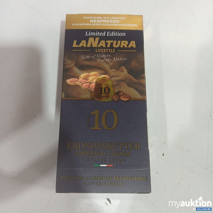 Artikel Nr. 460256 Artikel Nr. 460256: LaNatura Limited Edition Erdnussbutter Espresso Crema 10Kapseln