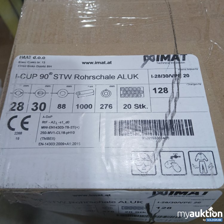 Artikel Nr. 815256 Artikel Nr. 815256: Imat I-Cup 90 STW Rohrschale ALUK 20 Stk.