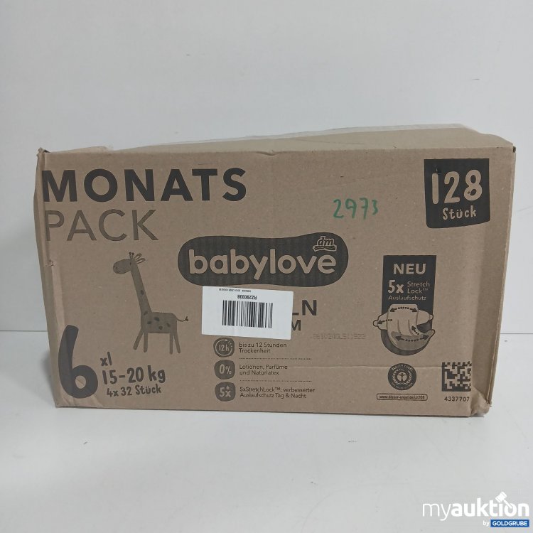 Artikel Nr. 827256 Artikel Nr. 827256: DM babylove Monatspack 6 xl 15-20kg 4x32Stk
