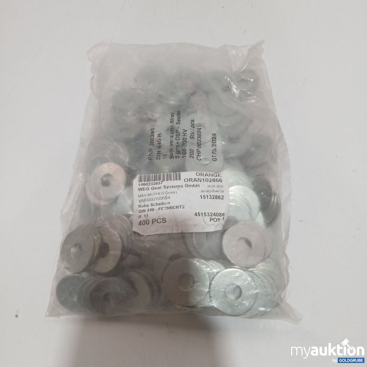 Artikel Nr. 883256 Artikel Nr. 883256: Rohe Scheiben Unterlegscheiben für Schrauben DIN 440