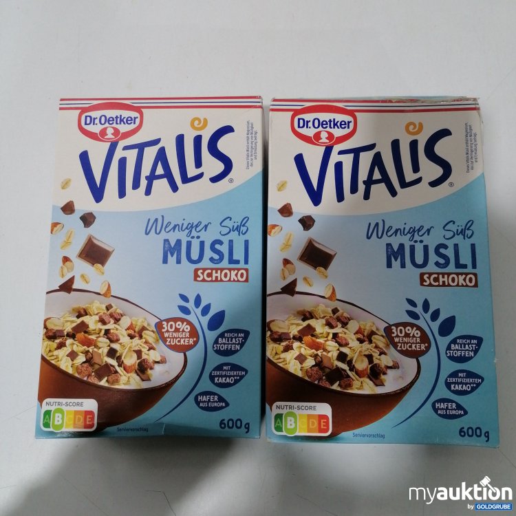 Artikel Nr. 912256 Artikel Nr. 912256: Dr. Oetker Vitalis Weniger Süß Müsli 2x600g