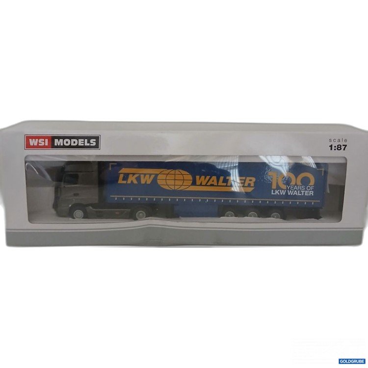 Artikel Nr. 921256: WSI Models LKW Walter MB Actros MP4 Big Space 4x2 + Curtain Side Trailer 3-Axle