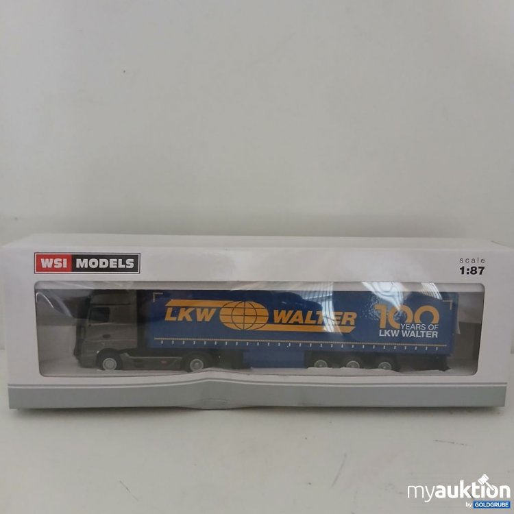 Artikel Nr. 921256: WSI Models LKW Walter MB Actros MP4 Big Space 4x2 + Curtain Side Trailer 3-Axle