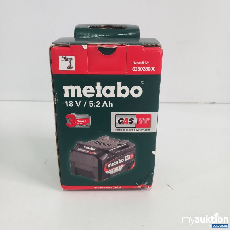 Artikel Nr. 440257 Artikel Nr. 440257: Metabo 18V/5.2Ah