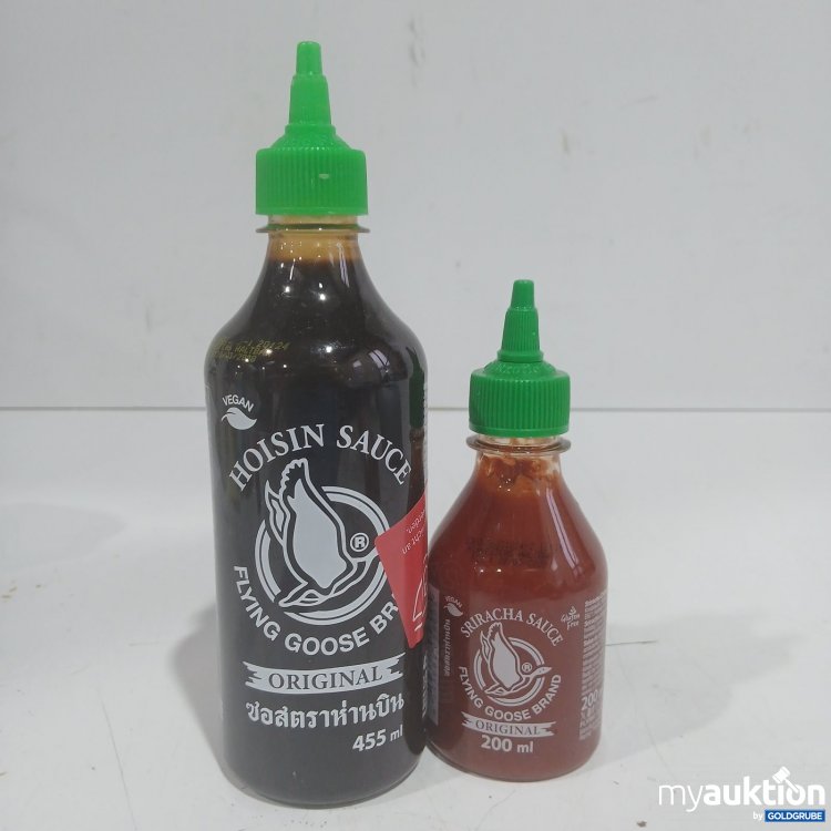 Artikel Nr. 477257 Artikel Nr. 477257: Flying Goose Hoisin Sauce 455ml & Sriracha Sauce 200ml