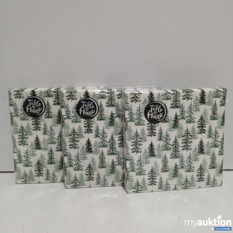 Artikel Nr. 527257 Artikel Nr. 527257: TableHome Servietten mit Tannenbaum-Motiv je 20 Servietten 3x33x33