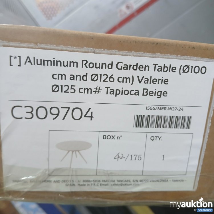 Artikel Nr. 857257 Artikel Nr. 857257: Sklum Aluminium Round Garden Table 100cm Valerie C309704