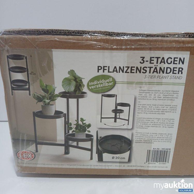 Artikel Nr. 865257: Lex 3-Etagen Pflanzenständer MC4618