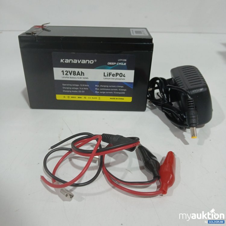 Artikel Nr. 866257: Kanavano 12V8Ah Battery LiFeP04 