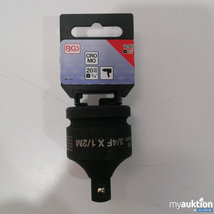 Artikel Nr. 896257: BGS Kraft Steckschlüssel Adapter 12,5mm