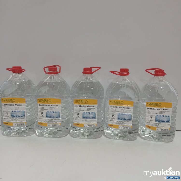 Artikel Nr. 959257: Stabilo Destilliertes Wasser 5x5l 