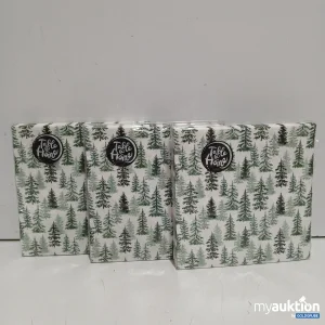 Auktion TableHome Servietten mit Tannenbaum-Motiv je 20 Servietten 3x33x33