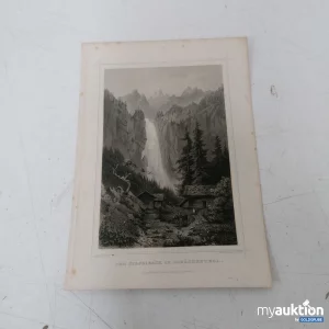 Auktion Bild ca. 24x14cm Staubibach