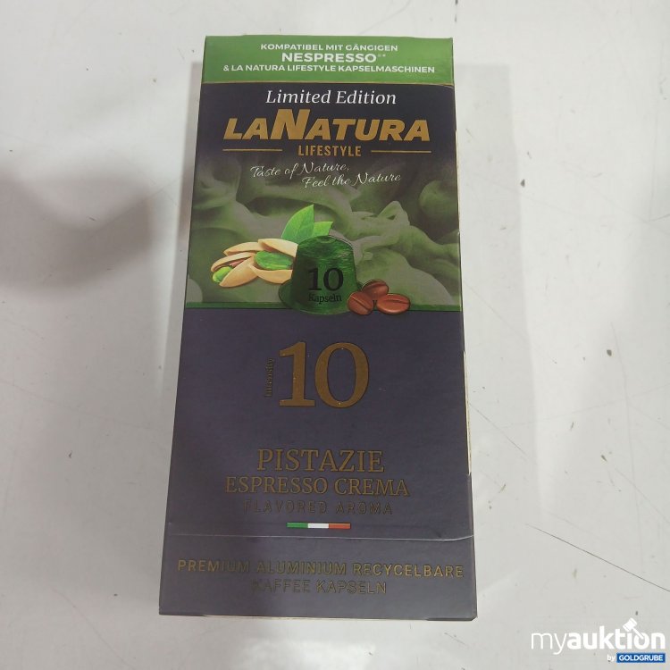 Artikel Nr. 460258 Artikel Nr. 460258: LaNatura Limited Edition Pistazie Espresso Crema 10 Kapseln