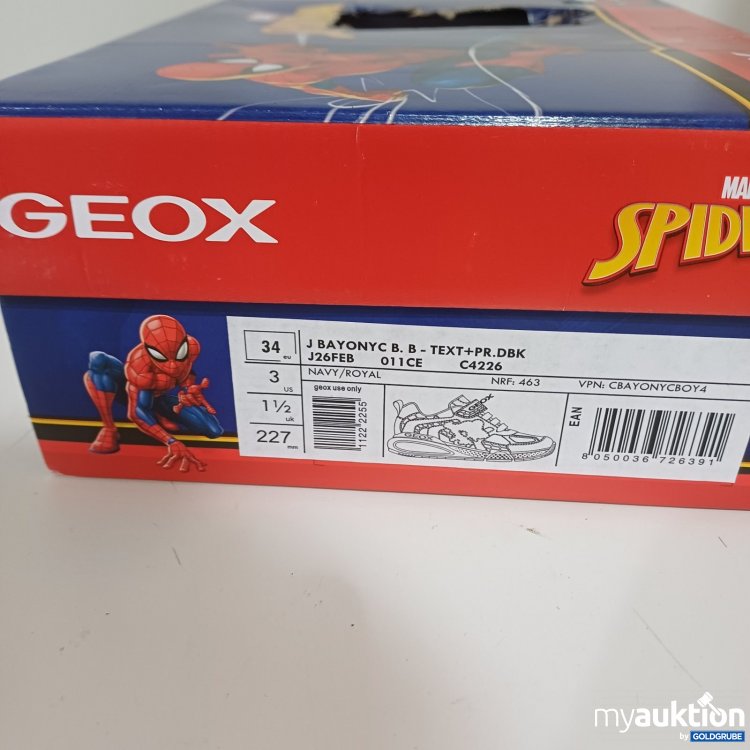 Artikel Nr. 464258 Artikel Nr. 464258: Geox Kinder Sneaker Spider-Man blau rot Größe 34