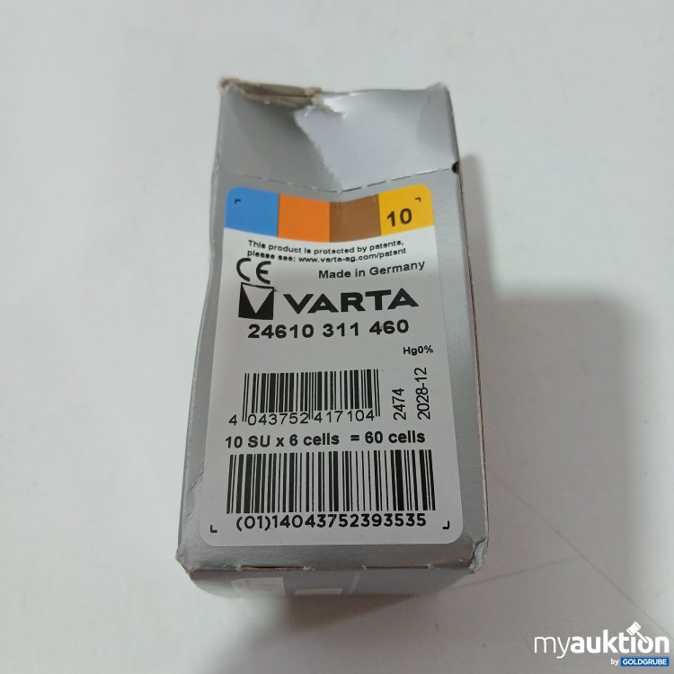 Artikel Nr. 854258 Artikel Nr. 854258: Varta 24610 311 470 10su x6 cells = 60 cells