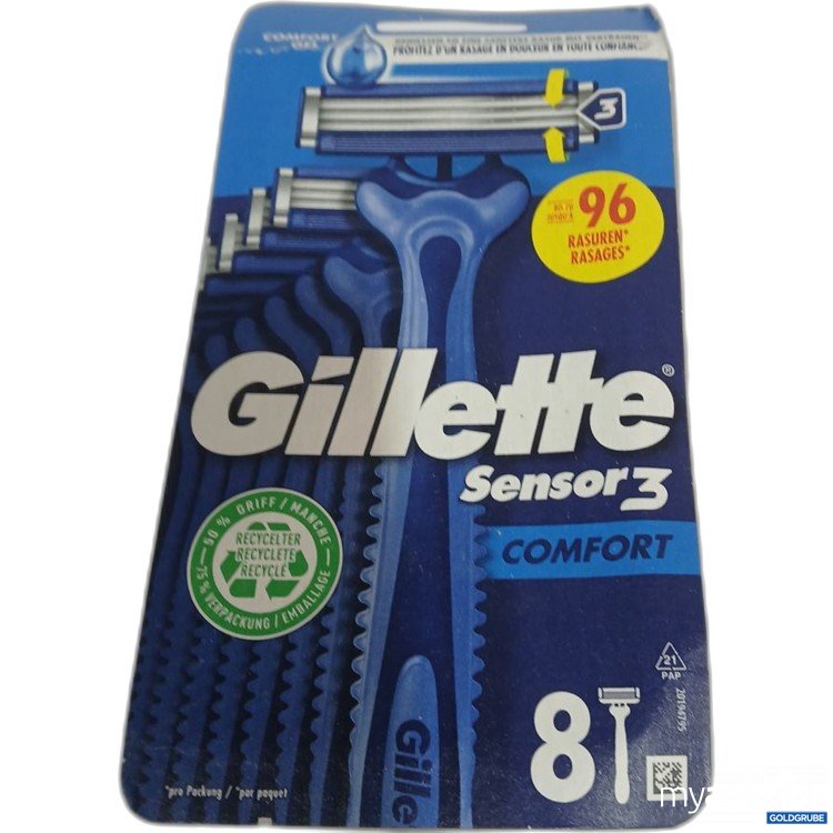Artikel Nr. 967258: Gillette Sensor3 Komfort Rasierklingen