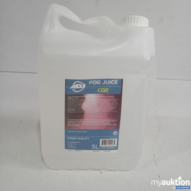 Artikel Nr. 991258 Artikel Nr. 991258: ADJ Fog Juice CO2 5L