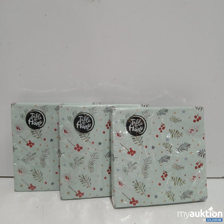 Artikel Nr. 527259: TableHome Servietten mit Weihnachtsmotiv je 20 Servietten 3x33x33