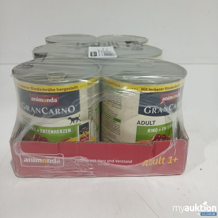 Artikel Nr. 873259: Animonda Gran Carno Adult Hundefutter Rind + Entenherzen 6x800g