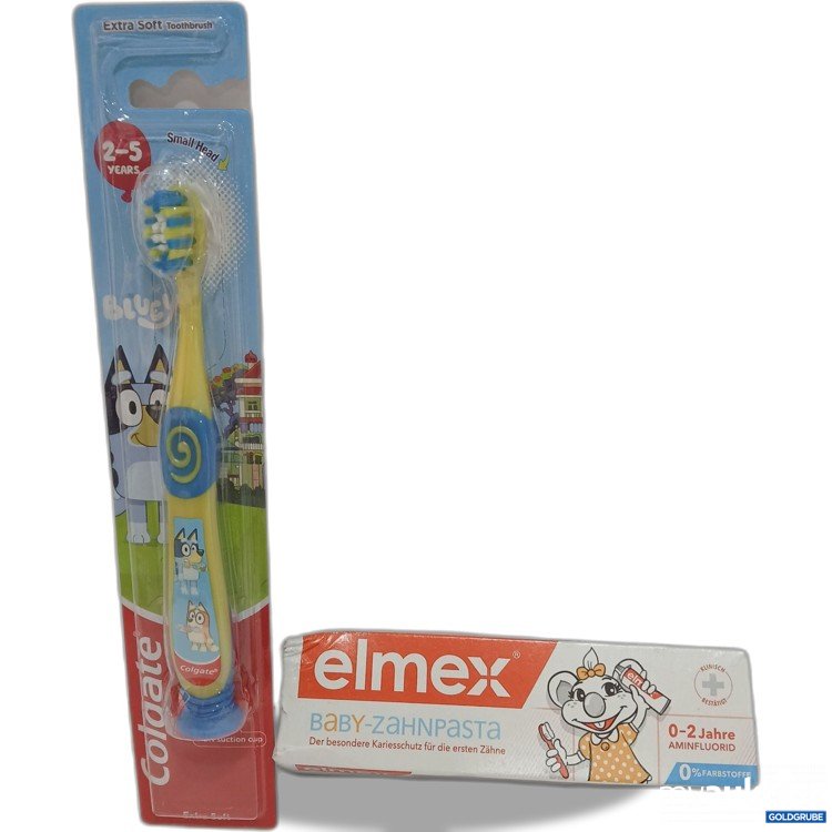 Artikel Nr. 904259: Kinder Zahnputz Set Elmex Zahnpasta 50ml & Colgate Zahnbürste 