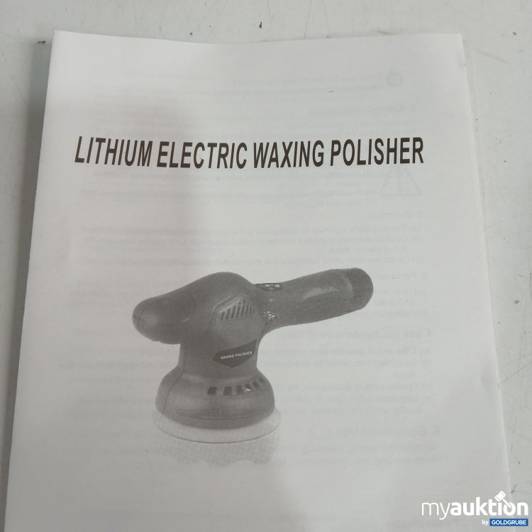 Artikel Nr. 964259: Lithium Electric Waxing Polisher DC6000380W 