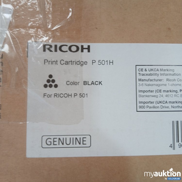 Artikel Nr. 993259 Artikel Nr. 993259: Ricoh Cartridge P 501H schwarz