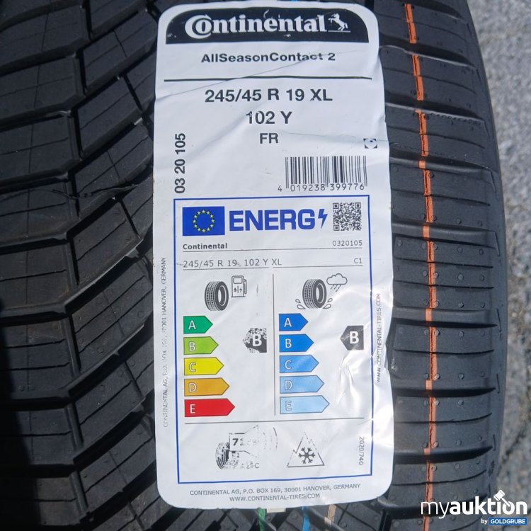 Artikel Nr. 447260 Artikel Nr. 447260: Continental AllSeasonContact 2 245/45 R19 XL 102Y