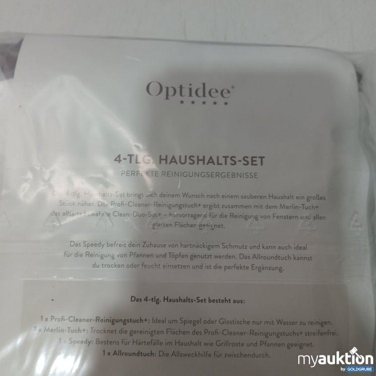 Artikel Nr. 468260 Artikel Nr. 468260: Optidee 4-tlg. Haushalts-Set Reinigungstücher