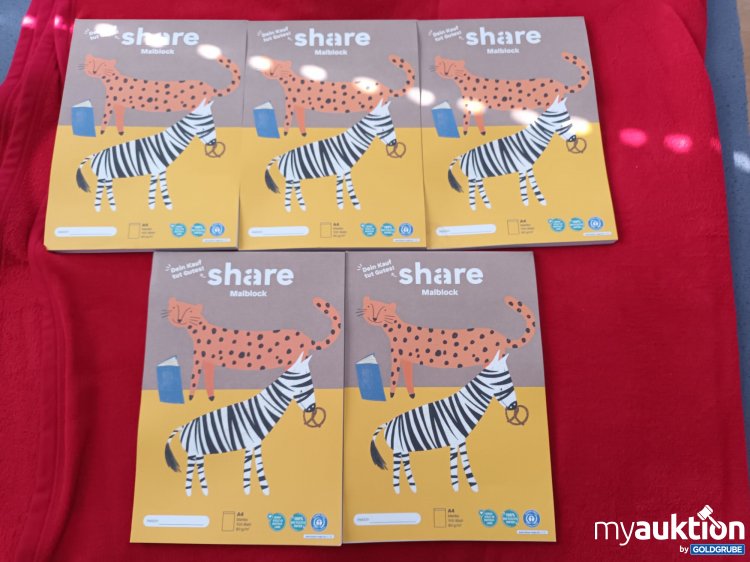 Artikel Nr. 923260: 5 x Share Malblöcke 