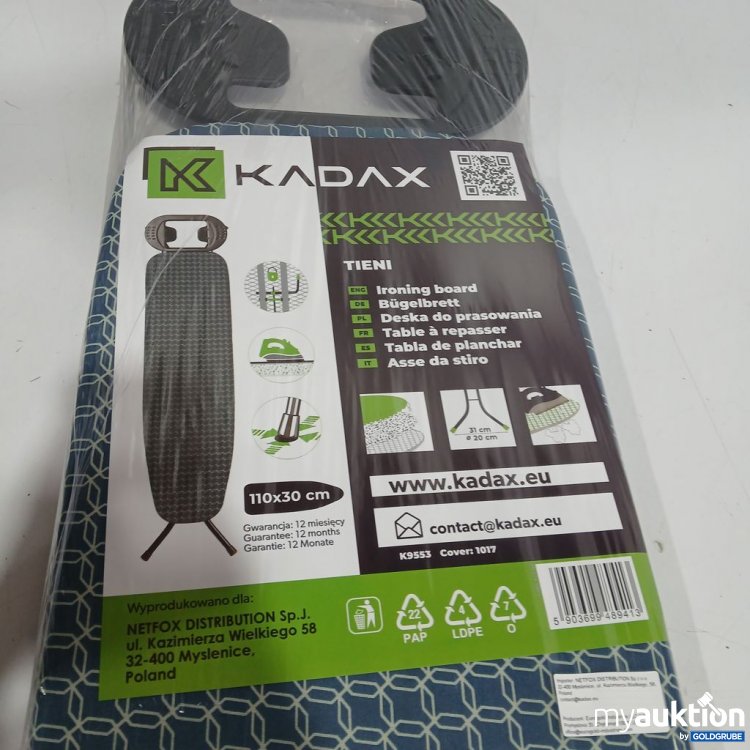 Artikel Nr. 442261: KADAX Bügelbrett klappbar 110x30 cm