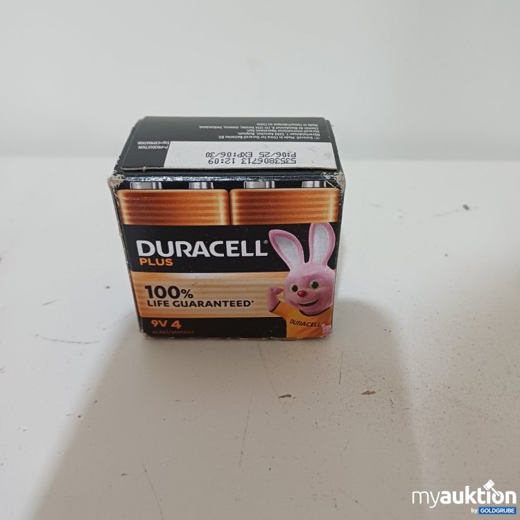 Artikel Nr. 467261: Duracell Plus 9V Batterien, 4 Stk.
