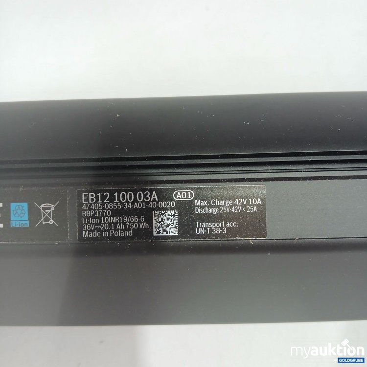Artikel Nr. 827261 Artikel Nr. 827261: Bosch Power Tube 750 EB1210003A