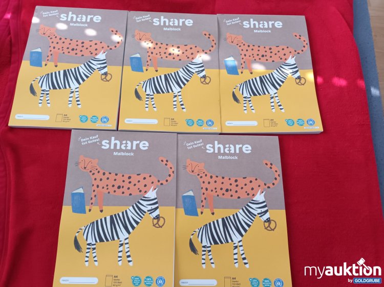 Artikel Nr. 923261: 5 x Share Malblöcke 