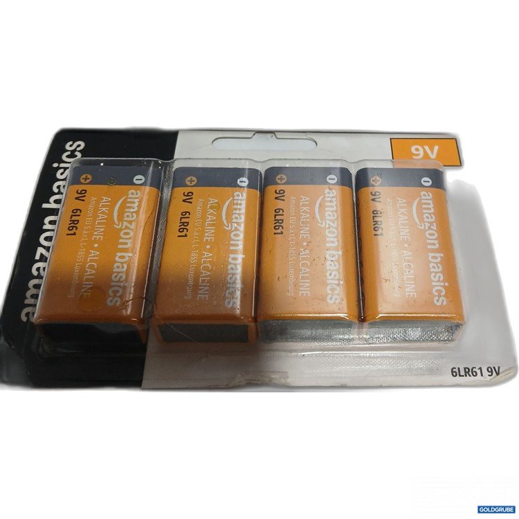 Artikel Nr. 952261: Amazon Basics 9V 6LR61 Alkaline Batterien 4 Stück 