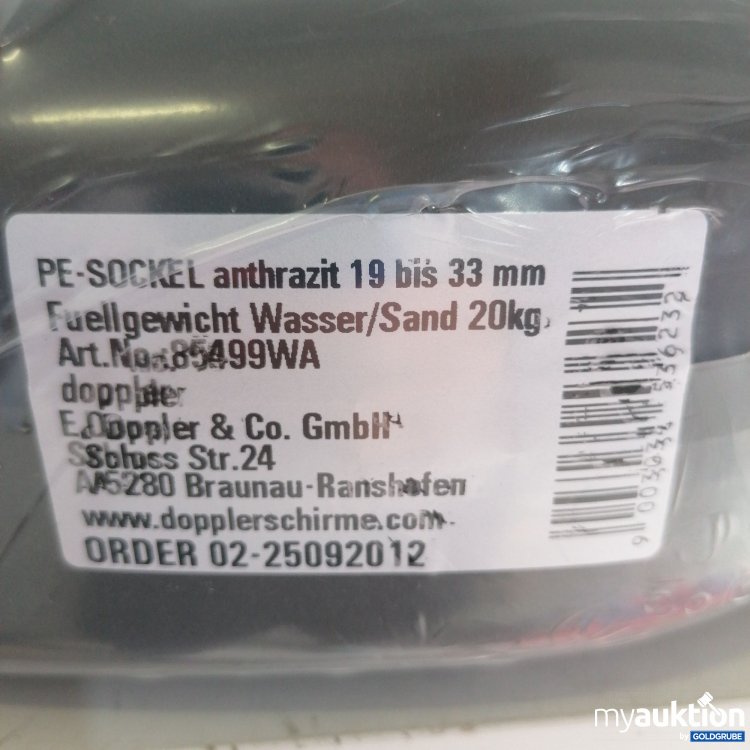 Artikel Nr. 419262 Artikel Nr. 419262: PE Sockel Schirmständer Anthrazit 19 bis 33mm