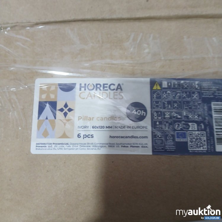 Artikel Nr. 469262 Artikel Nr. 469262: Horeca Candles Stumpenkerzen 60x120 mm Ivory 6Stk