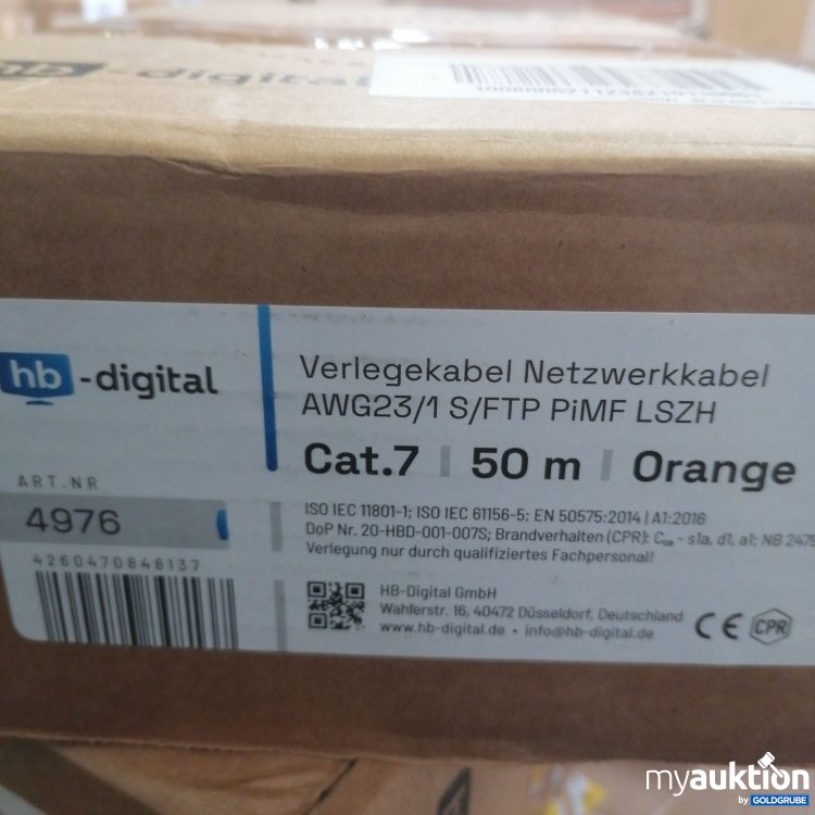 Artikel Nr. 719262: HD-Digital Verlegekabel Cat7 Orange 50m