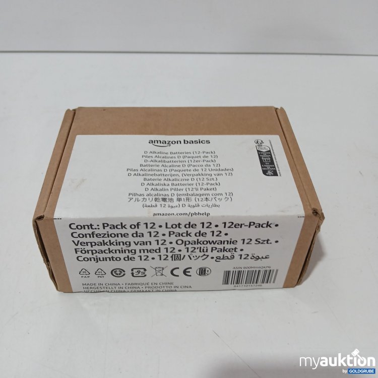 Artikel Nr. 854262 Artikel Nr. 854262: Amazonbasics D Batterien 12stk