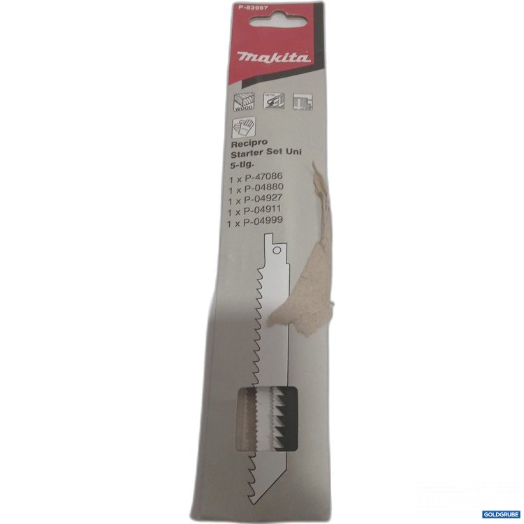 Artikel Nr. 887262 Artikel Nr. 887262: Makita Recipro Starter Set Uni 5-tlg. P-83967