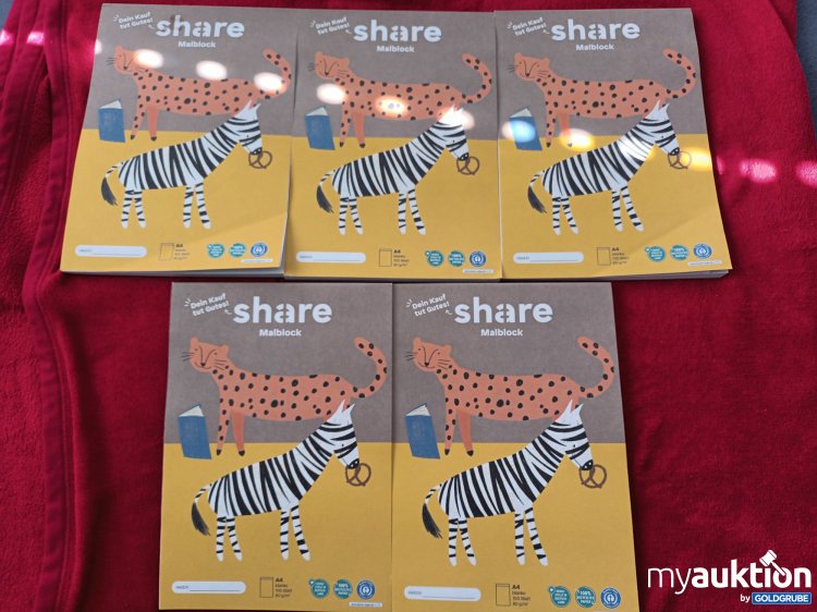 Artikel Nr. 923262: 5 x Share Malblöcke 
