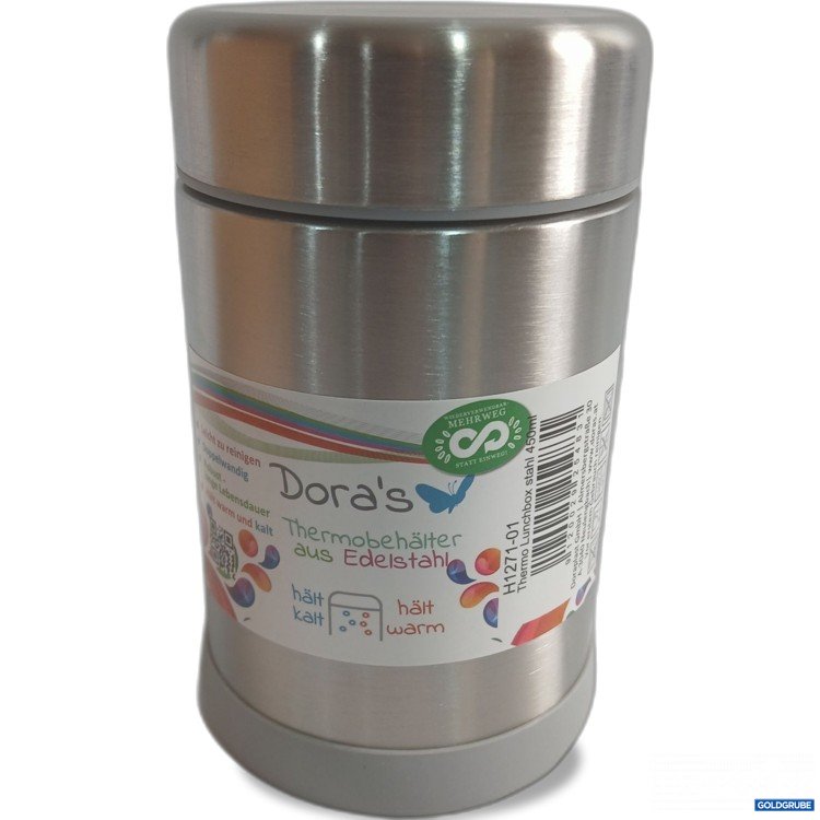 Artikel Nr. 960262: Dora's Thermobehälter aus Edelstahl 450ml 
