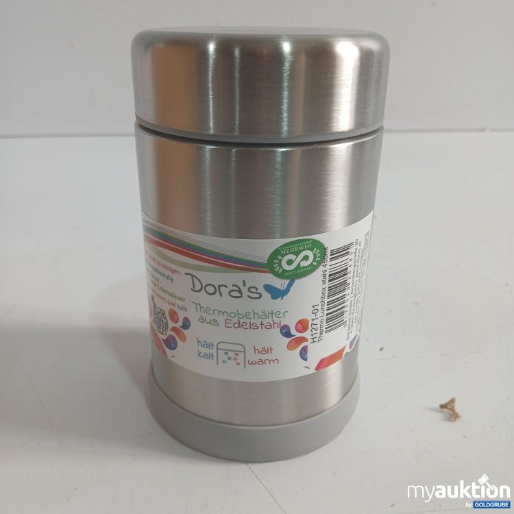 Artikel Nr. 960262: Dora's Thermobehälter aus Edelstahl 450ml 