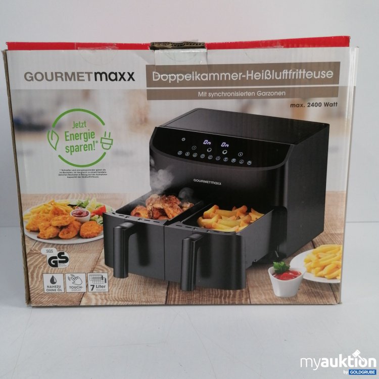 Artikel Nr. 340263 Artikel Nr. 340263: Gourmet Maxx Doppelkammer Heißluftfritteuse max. 2400 W