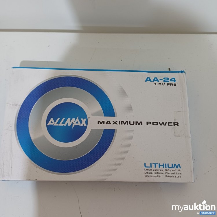 Artikel Nr. 467263 Artikel Nr. 467263: ALLMAX AA-24 1,5V FR 6 l ithium Batterien