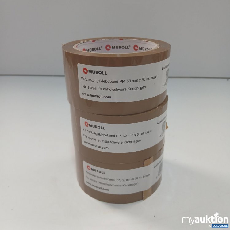Artikel Nr. 857263: Müroll Verpackungsklebeband PP, 50mm x66m Braun 3 Stück
