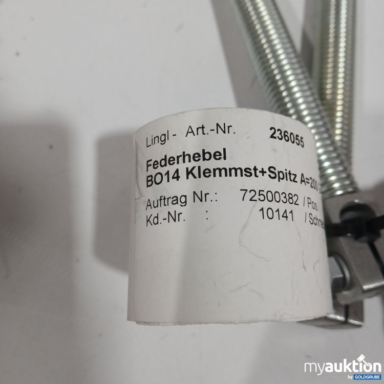 Artikel Nr. 866263: Federhebel B014 Klemmst+Spitz A=200 B=250 