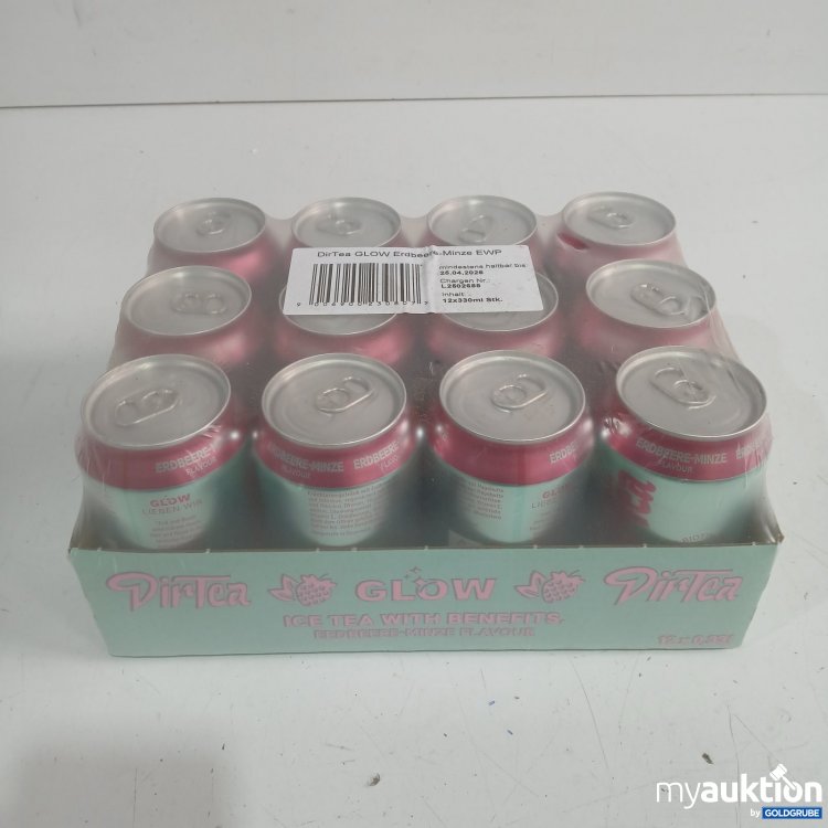 Artikel Nr. 922263 Artikel Nr. 922263: DirTea 12 x 330 ml GLOW Erdbeere-Minze