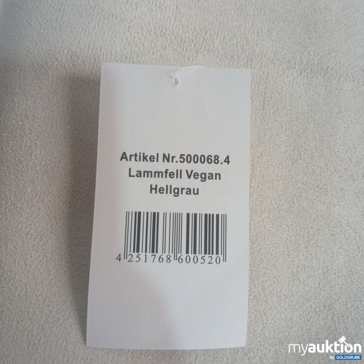 Artikel Nr. 939263: Sabro Lammfell Vegan Hellgrau ca. 110x65cm
