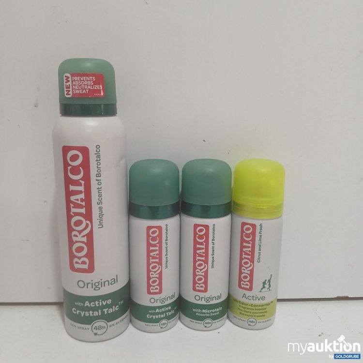 Artikel Nr. 940263: 1x Borotalco Spray original 150ml, 3x Borotalco Spray 45ml